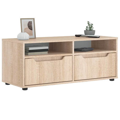 Vidaxl tv-meubel visnes 100x40x38 cm bewerkt hout sonoma eikenkleurig