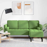 Vidaxl bankstel met kussen lichtgroen polyester