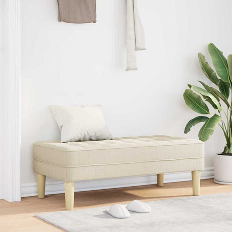 Vidaxl bank met kussen linnen 113 x 57 x 39 cm stof