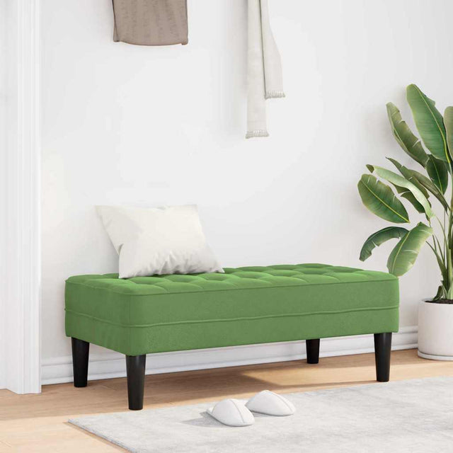 Vidaxl bank met kussen lichtgroen 113 x 57 x 39 cm fluweel