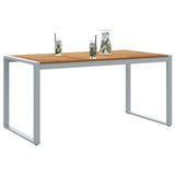 Vidaxl tuinstafel grijs 160 x 80 x 75 cm massief acaciahout