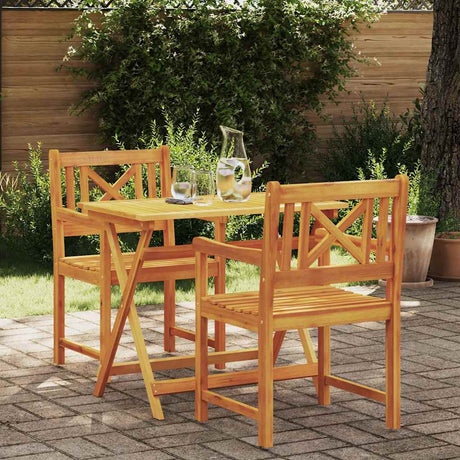 Vidaxl tuinstoelen 2 st naturel massief acaciahout