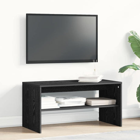 Vidaxl tv-meubel 80x40x40 cm spaanplaat zwart eikenkleurig