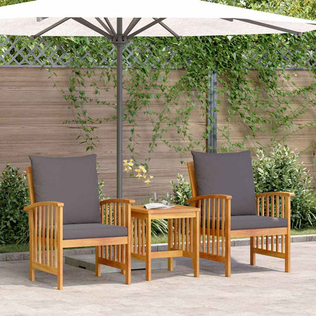Vidaxl tuinbankenset 3 st olie naturel massief acaciahout