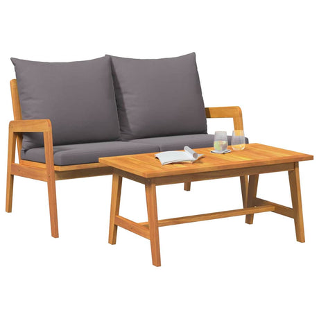 Vidaxl 2 st bistroset massief acaciahout olie naturel