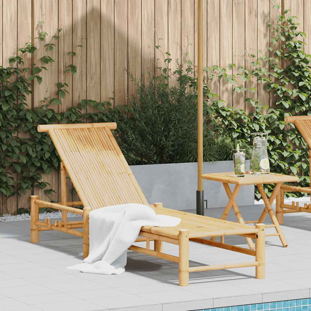 Vidaxl ligbed 55x199x30 cm bamboe