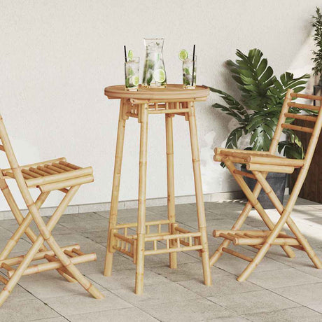 Vidaxl bartafel voor buiten rond ø55x100 cm bamboe