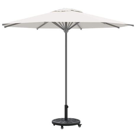 Vidaxl parasolvoet 15.25 kg zwart ijzer cirkelvormig