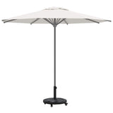 Vidaxl parasolvoet 15.35 kg zwart ijzer cirkelvormig