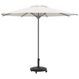 Vidaxl parasolvoet 15.6 kg zwart ijzer cirkelvormig