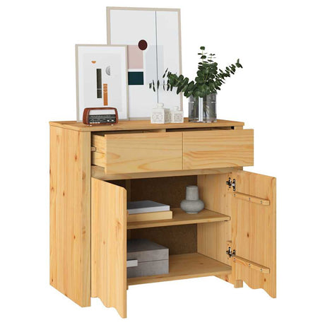 Vidaxl dressoir drammen eiken 79 x 43 x 75.5 cm massief grenenhout