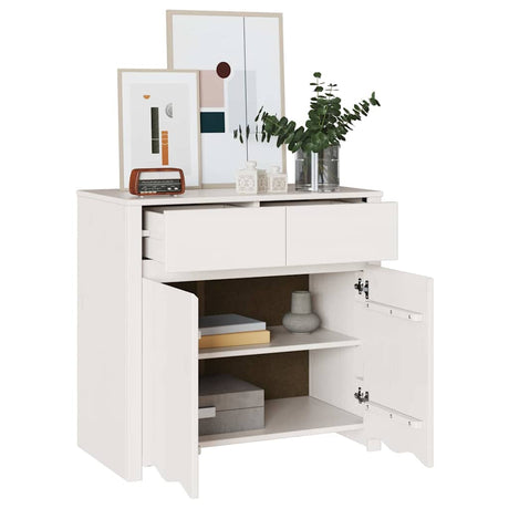 Vidaxl dressoir drammen wit 79 x 43 x 75.5 cm massief grenenhout