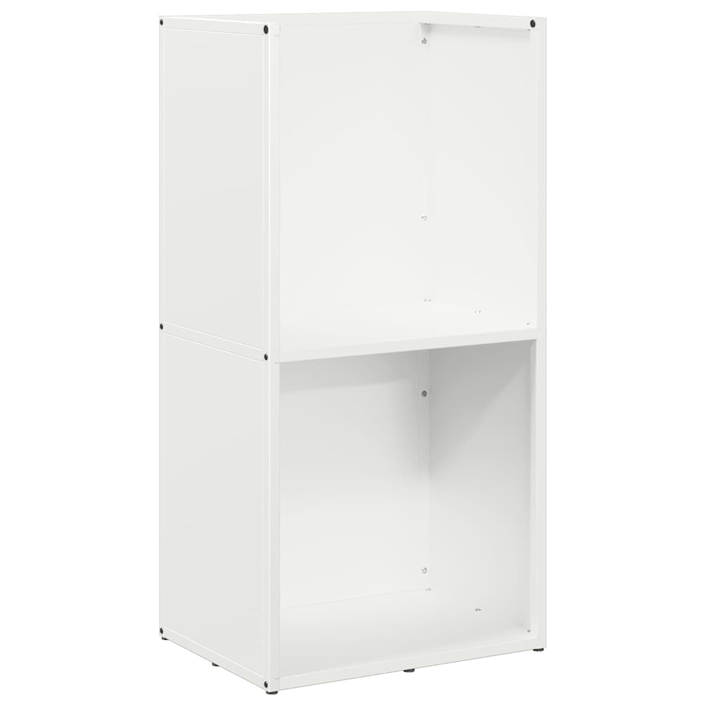 Vidaxl brandhoutrek 40x30x80 cm koudgewalst staal wit