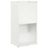 Vidaxl brandhoutrek 40x30x80 cm koudgewalst staal wit