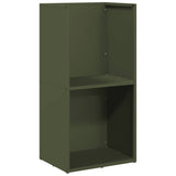 Vidaxl brandhoutrek 40x30x80 cm koudgewalst staal olijfgroen
