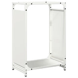 Vidaxl brandhoutrek 44x28x65 cm koudgewalst staal wit