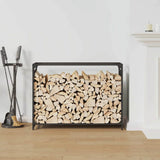 Vidaxl brandhoutrek 90x28x65 cm koudgewalst staal zwart