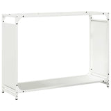 Vidaxl brandhoutrek 90x28x65 cm koudgewalst staal wit