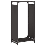 Vidaxl brandhoutrek 44x28x90 cm koudgewalst staal zwart