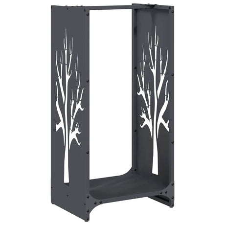 Vidaxl brandhoutrek 40x30x80 cm koudgewalst staal antraciet
