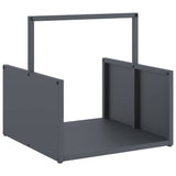 Vidaxl brandhoutrek 40x40x40 cm koudgewalst staal antracietkleurig