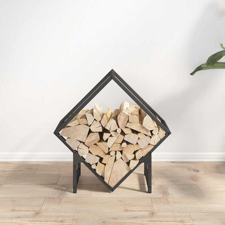 Vidaxl brandhoutrek 50x25x50 cm koudgewalst staal zwart