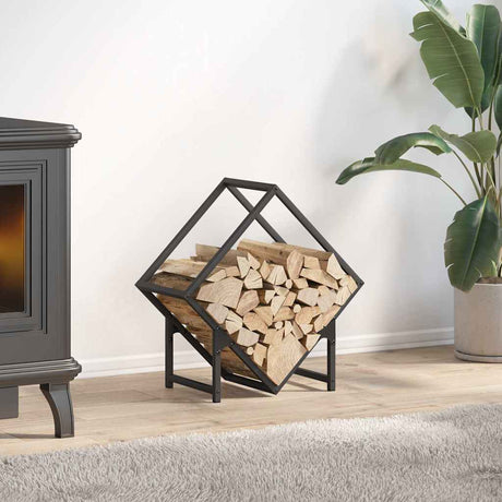 Vidaxl brandhoutrek 50x25x50 cm koudgewalst staal zwart