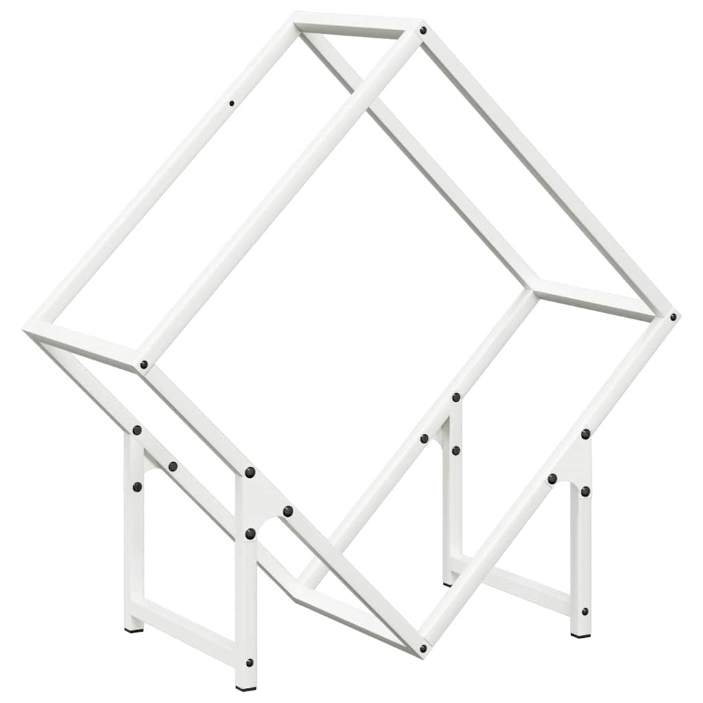 Vidaxl brandhoutrek 60x25x60 cm koudgewalst staal wit