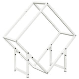 Vidaxl brandhoutrek 60x25x60 cm koudgewalst staal wit