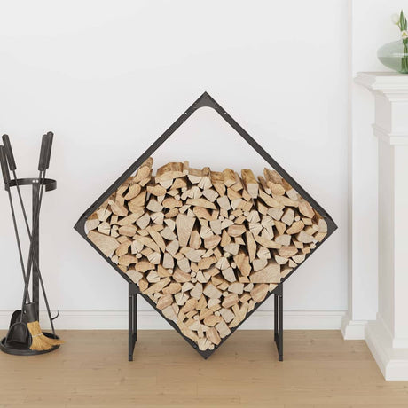 Vidaxl brandhoutrek 100x25x100 cm koudgewalst staal zwart