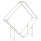 Vidaxl brandhoutrek 100x25x100 cm koudgewalst staal wit