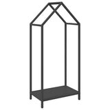 Vidaxl brandhoutrek 40x25x90 cm koudgewalst staal zwart