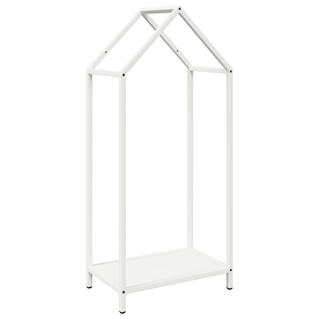 Vidaxl brandhoutrek 40x25x90 cm koudgewalst staal wit