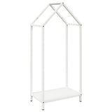Vidaxl brandhoutrek 40x25x90 cm koudgewalst staal wit