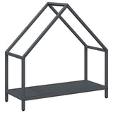 Vidaxl brandhoutrek 60x25x60 cm koudgewalst staal antracietkleurig