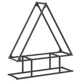Vidaxl brandhoutrek 80x25x90 cm koudgewalst staal antracietkleurig