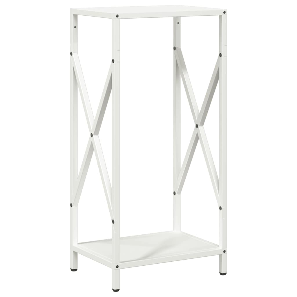 Vidaxl brandhoutrek 34x25x70 cm koudgewalst staal wit