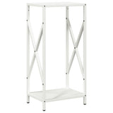 Vidaxl brandhoutrek 34x25x70 cm koudgewalst staal wit