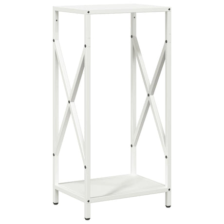 Vidaxl brandhoutrek 34x25x70 cm koudgewalst staal wit