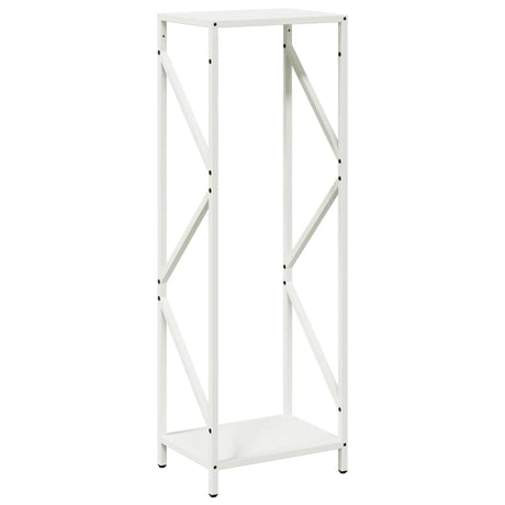 Vidaxl brandhoutrek 34x25x100 cm koudgewalst staal wit