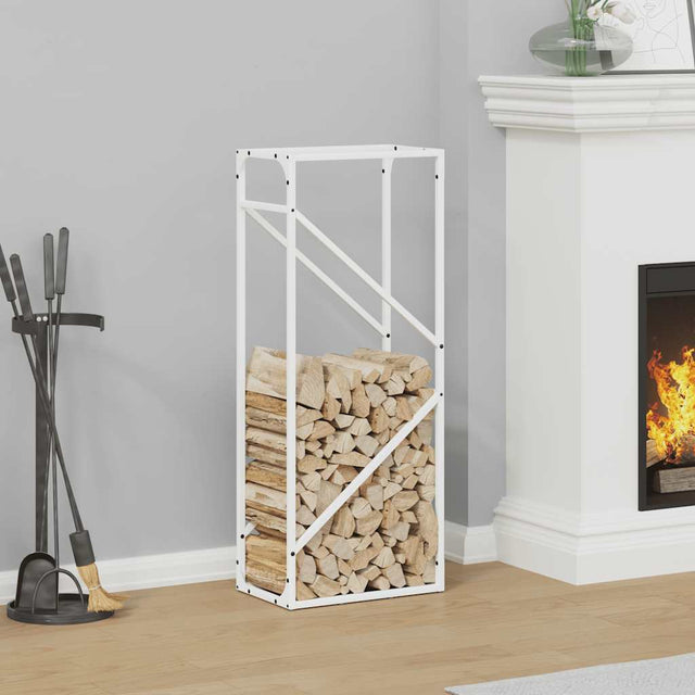 Vidaxl brandhoutrek 40x25x100 cm koudgewalst staal wit