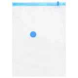 Vidaxl opslagzakken 5 st transparant en blauw 70 x 50 cm