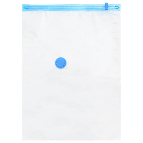Vidaxl opslagzakken 5 st transparant en blauw 70 x 50 cm