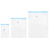 Vidaxl opslagzakken 10 pcs transparant en blauw 130 x 100 cm