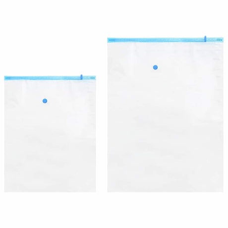Vidaxl opslagzakken 5 st transparant en blauw 130 x 100 cm