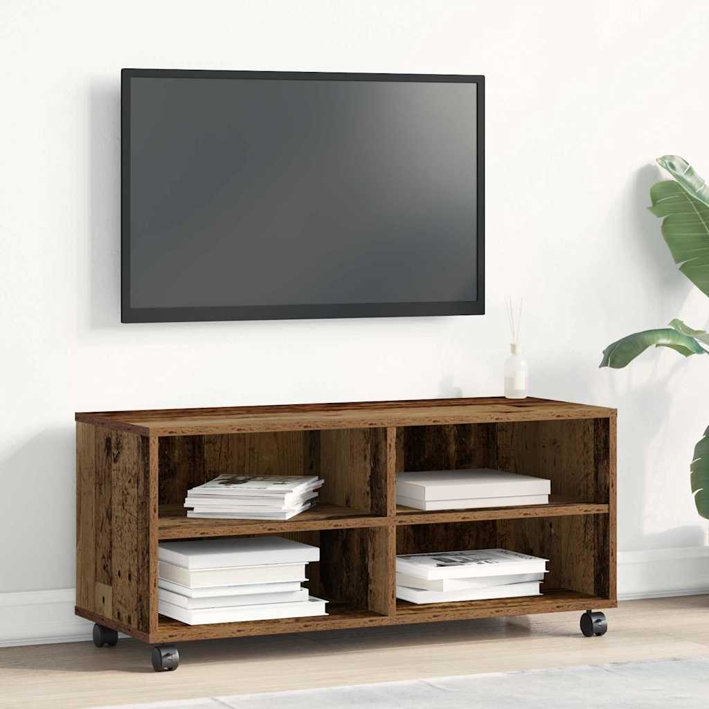 Vidaxl tv-kast 90 x 35 x 40,5 cm bruin bewerkt hout