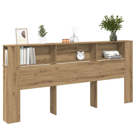 Vidaxl hoofdeinde kas artisan eiken bewerkt hout
