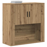 Vidaxl wandkast met plank artisan eiken 80 x 33 x 80 cm bewerkt hout
