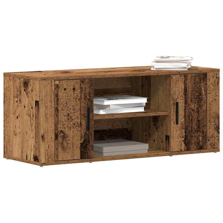 Vidaxl tv-kast 100 x 35 x 40 cm oud hout bewerkt hout