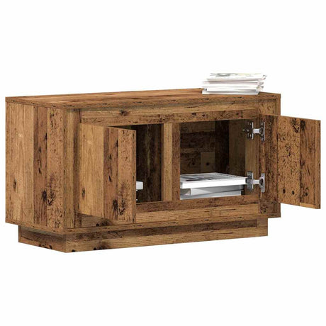 Vidaxl tv-kast 80 x 35 x 45 cm oud hout bewerkt hout